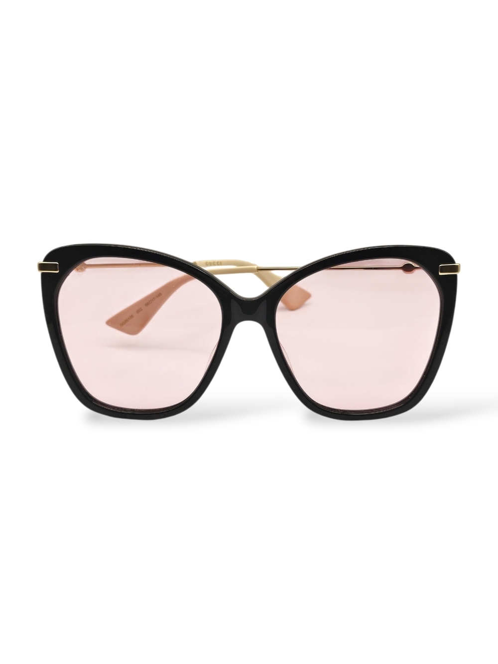 Gucci Women’s Black Frame Pink Lens Sunglasses - Picture 2 of 8